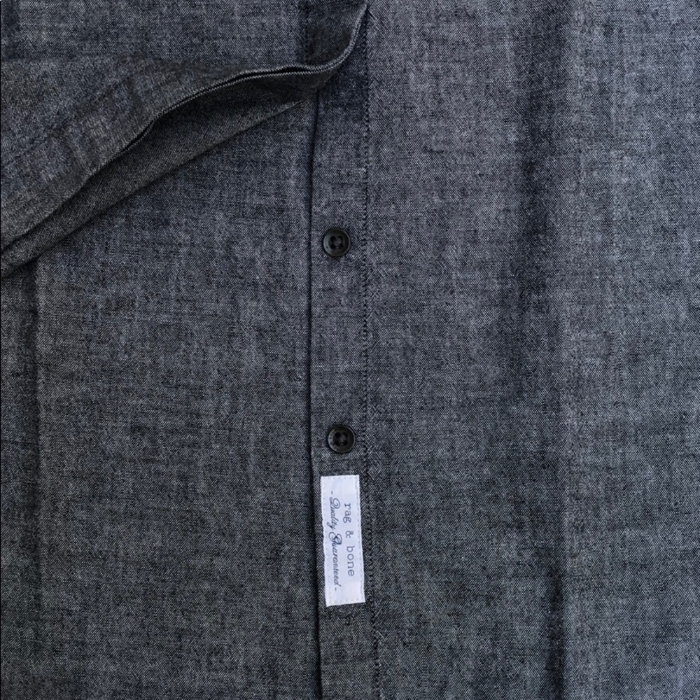 Rag & Bone Hidden Placket Button Oxford Shirt - image 4